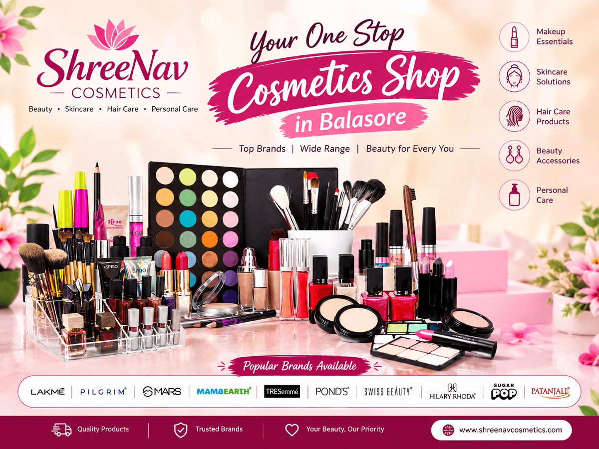 Cosmetics Shop in Balasore – Explore Beauty Products at ShreeNav Cosmetics