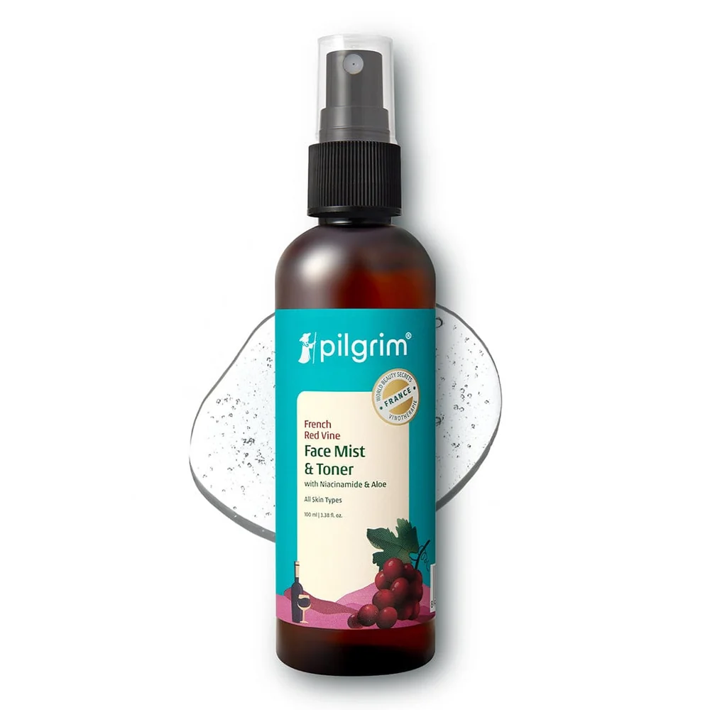 Pilgrim Red Vine Face Mist & Toner with Niacinamide & Aloe