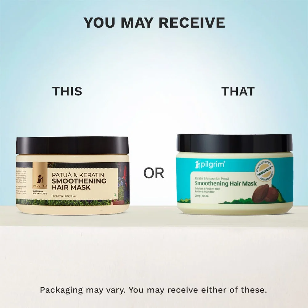 Pilgrim Patuá & Keratin Smoothening Hair Mask for Dry & Frizzy Hair